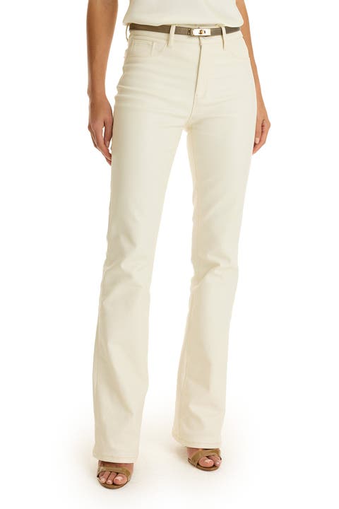Aria Coated Flare Jean