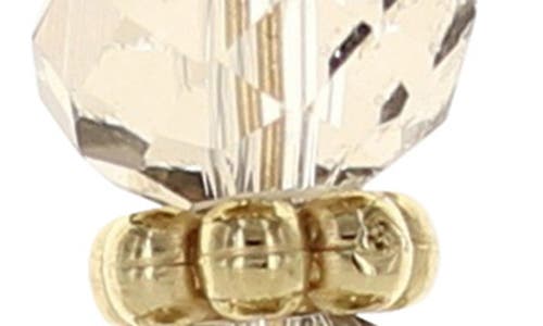 Olivia Welles Martina Crystal Bead Drop Earrings In Gold