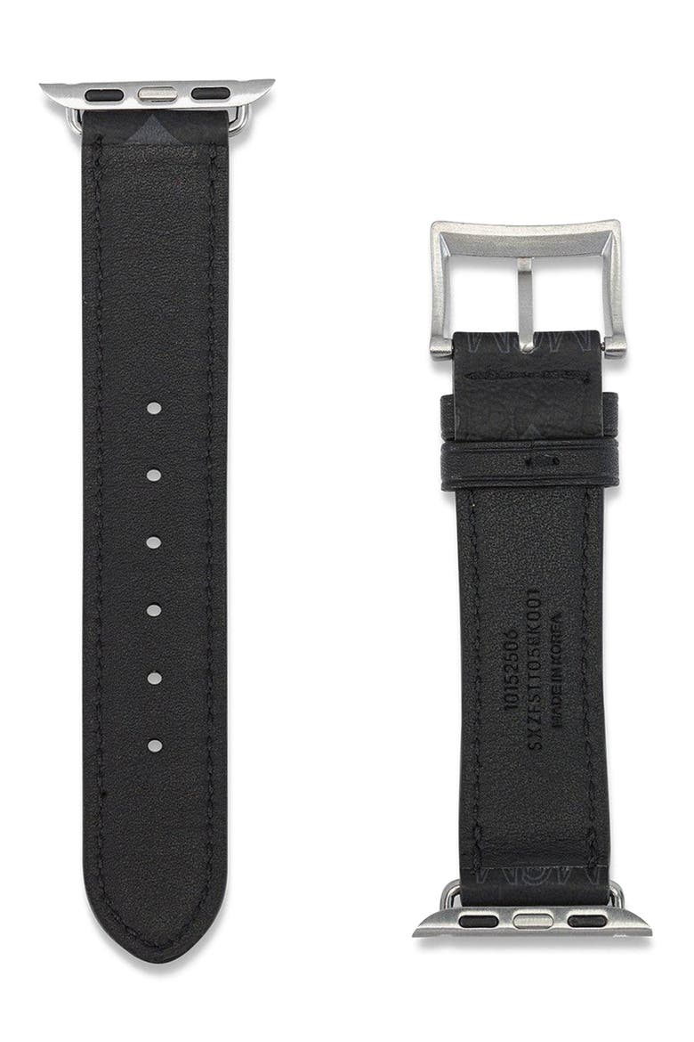 Apple Watch Band in Visetos, Alternate, color, Black