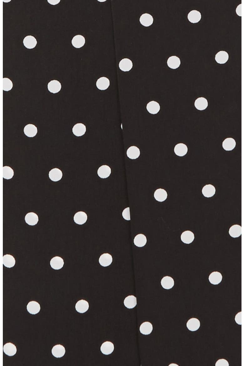 'Dot to Dot' Skinny Scarf, Alternate, color, BLACK