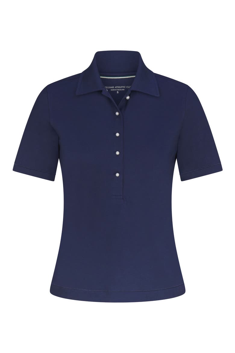Suki Supima Cotton Blend Polo, Alternate, color, LEGACY NAVY BLUE