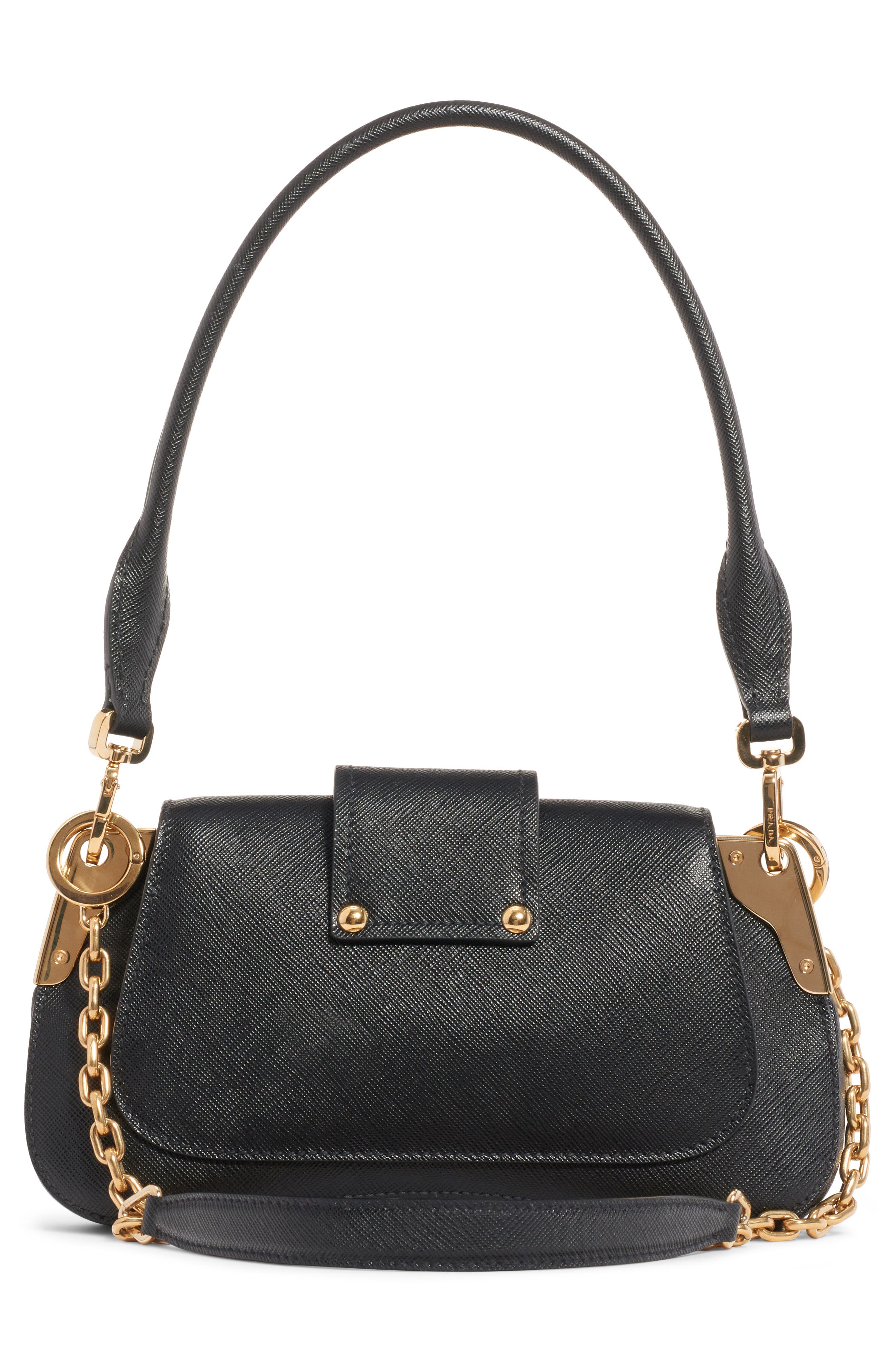 Prada Sidonie Leather Shoulder Bag, Alternate, color, 