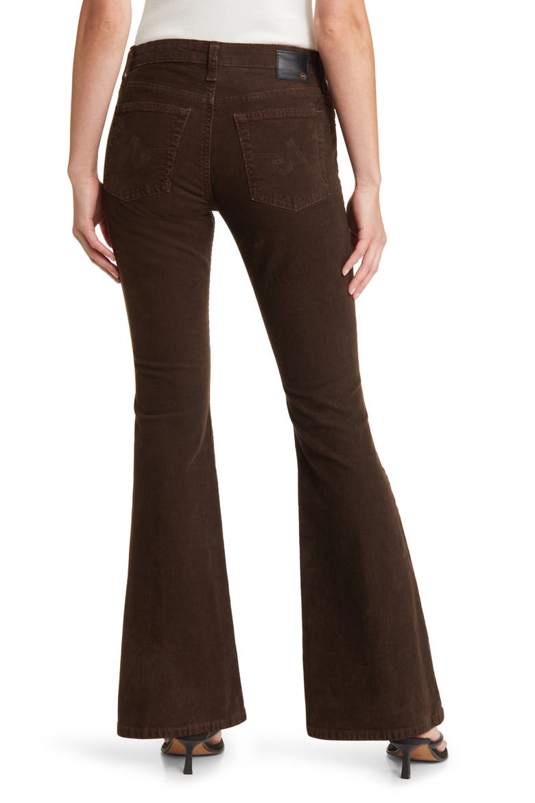 Angeline Corduroy Flare Pants, Alternate, color, SULFUR BITTER CHOCOLATE