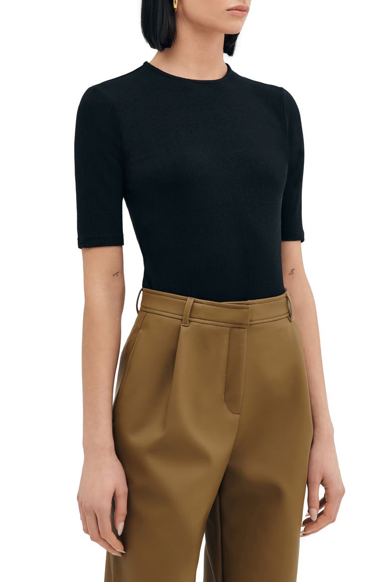 Seneca Knit Top, Alternate, color, BLACK