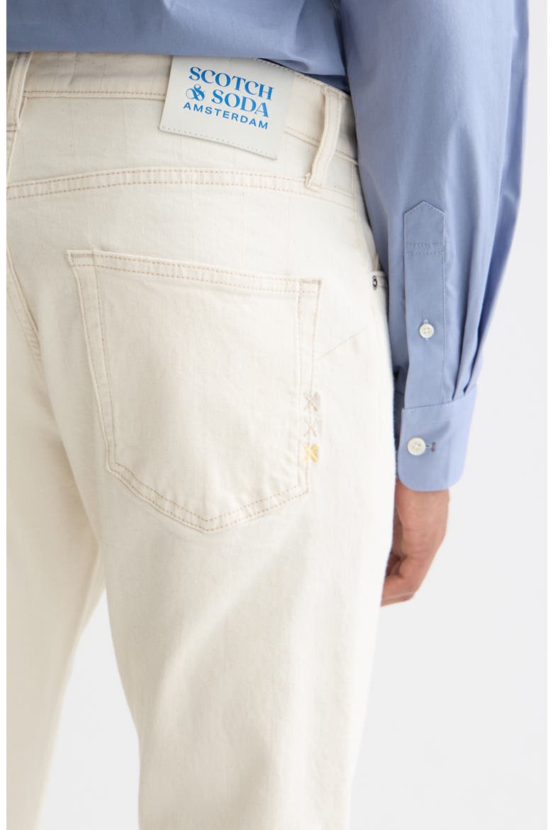 The Zee Straight Fit Jeans, Alternate, color, DESERT WHITE