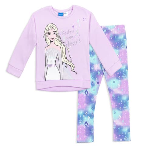 Frozen Queen Elsa Sweatshirt & Leggings Set (Toddler, Little Kid & Big Kid)