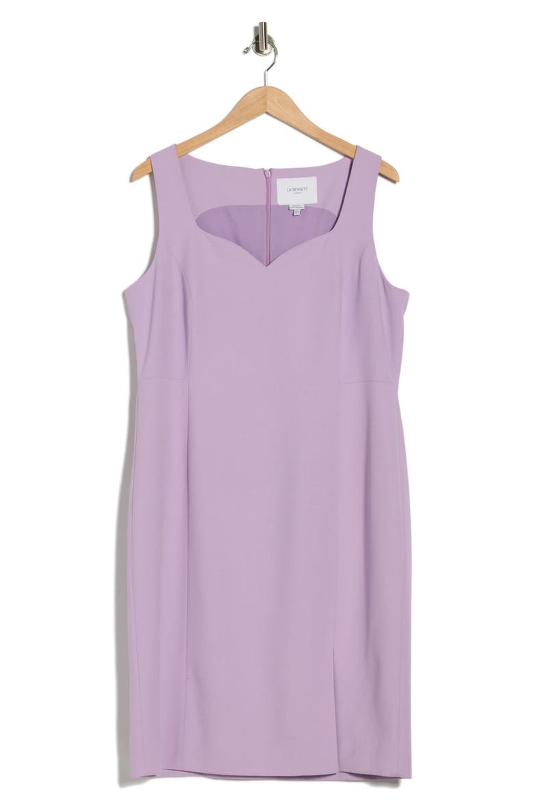 Adele Sleeveless Sheath Dress, Main, color, PURPLE LAVENDER
