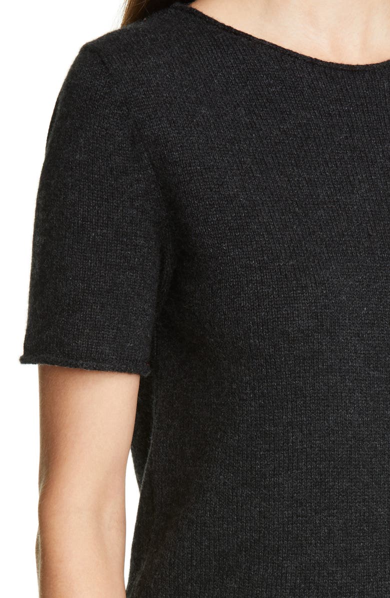 Theory Tolleree Short Sleeve Cashmere Sweater, Alternate, color,