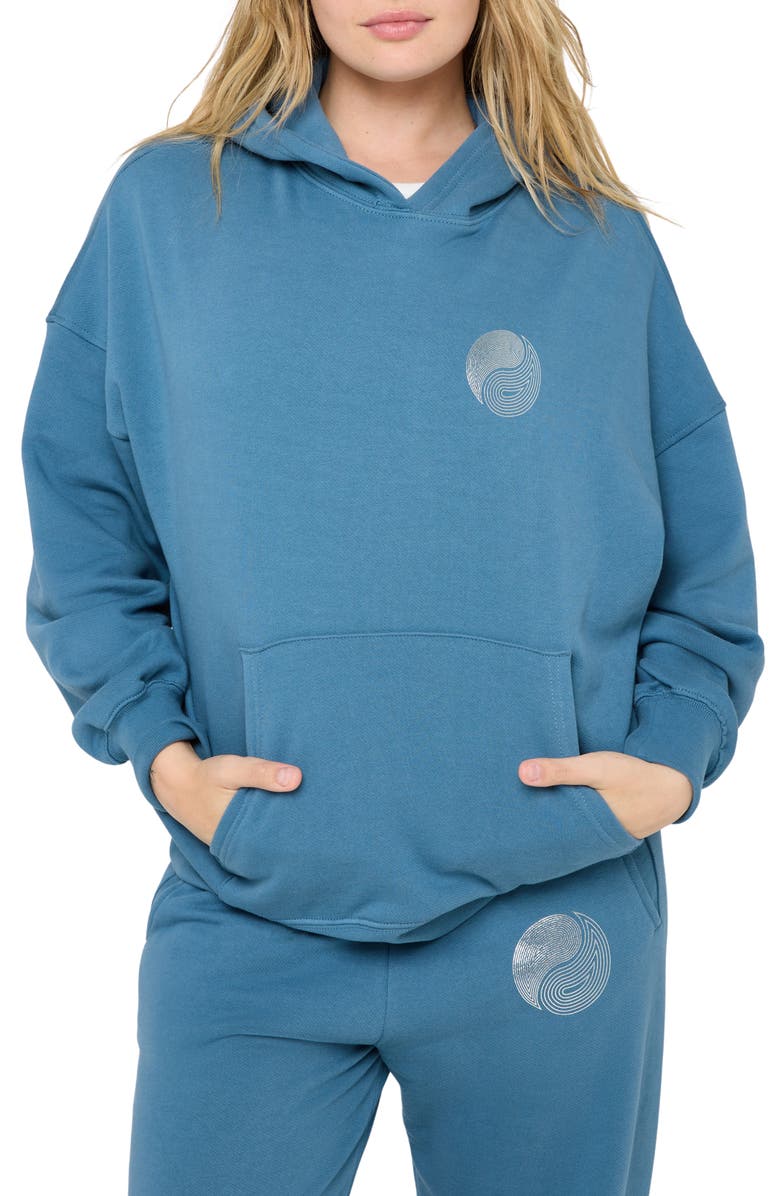 Spiritual Gangster New Waves Easy Hoodie, Main, color, Moonlit