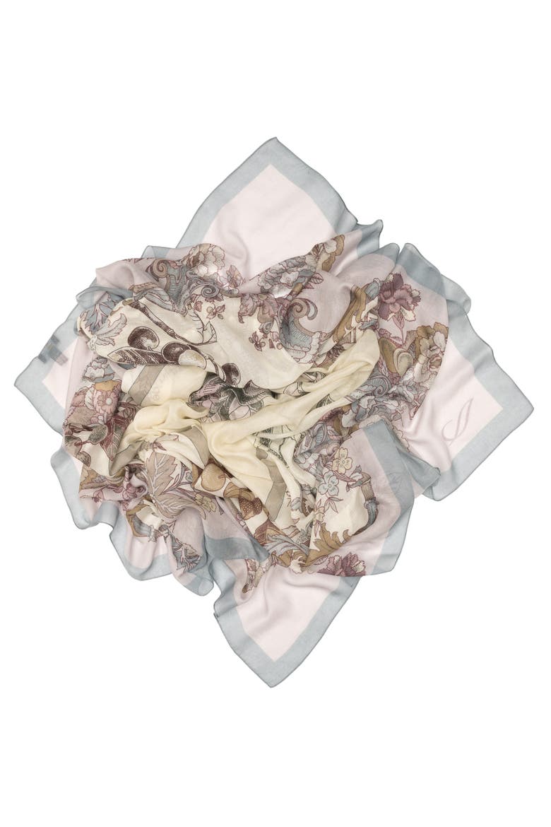 Aurora - Modal Cashmere Scarf Shawl for Women, Alternate, color, Petal Pink and Powder Blue