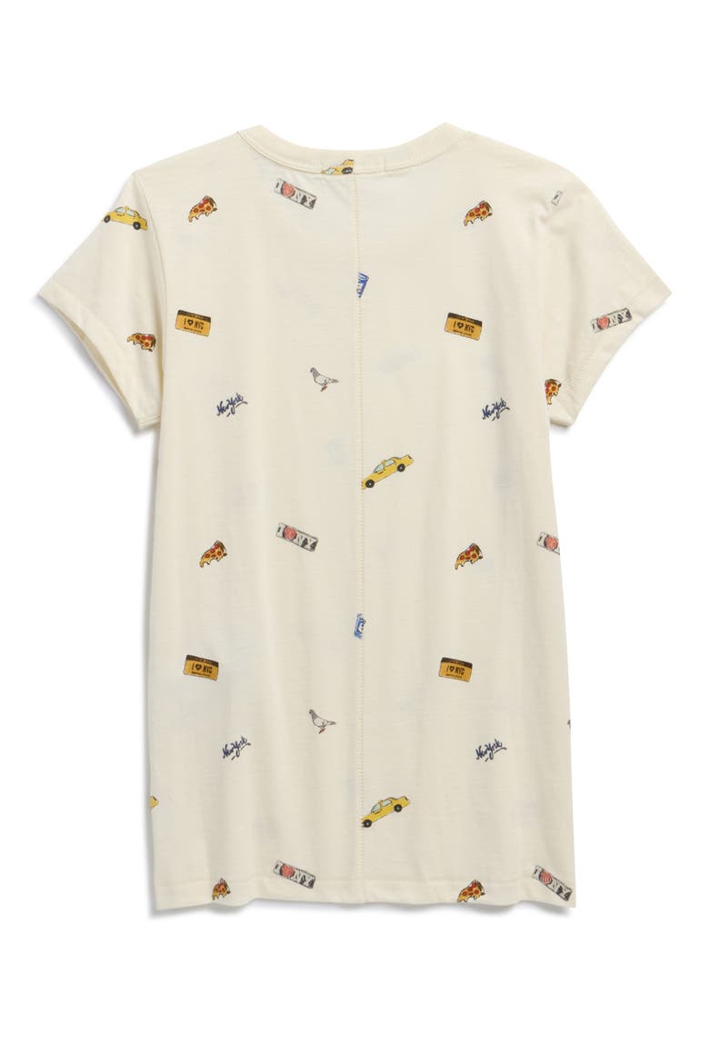 All Over NYC Patch T-Shirt, Alternate, color, IVORY MULTI