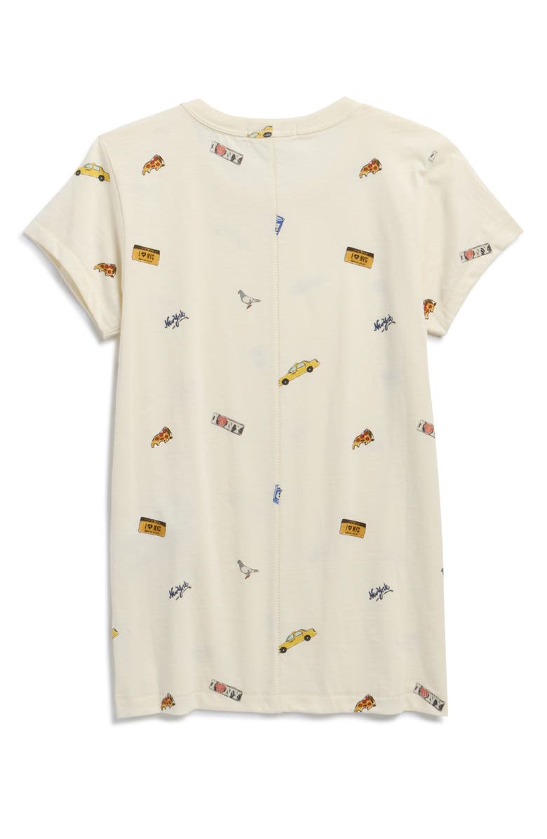 rag & bone All Over NYC Patch T-Shirt, Alternate, color, Ivory Multi