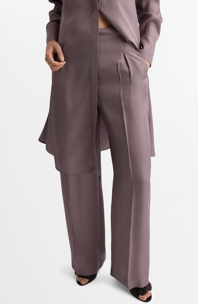 MANGO Straight Leg Pants, Main, color, Pastel Purple