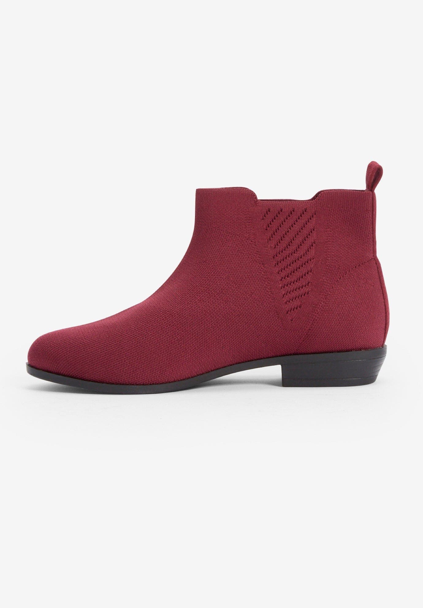 Comfortview The Aspyn Bootie, Alternate, color, Burgundy