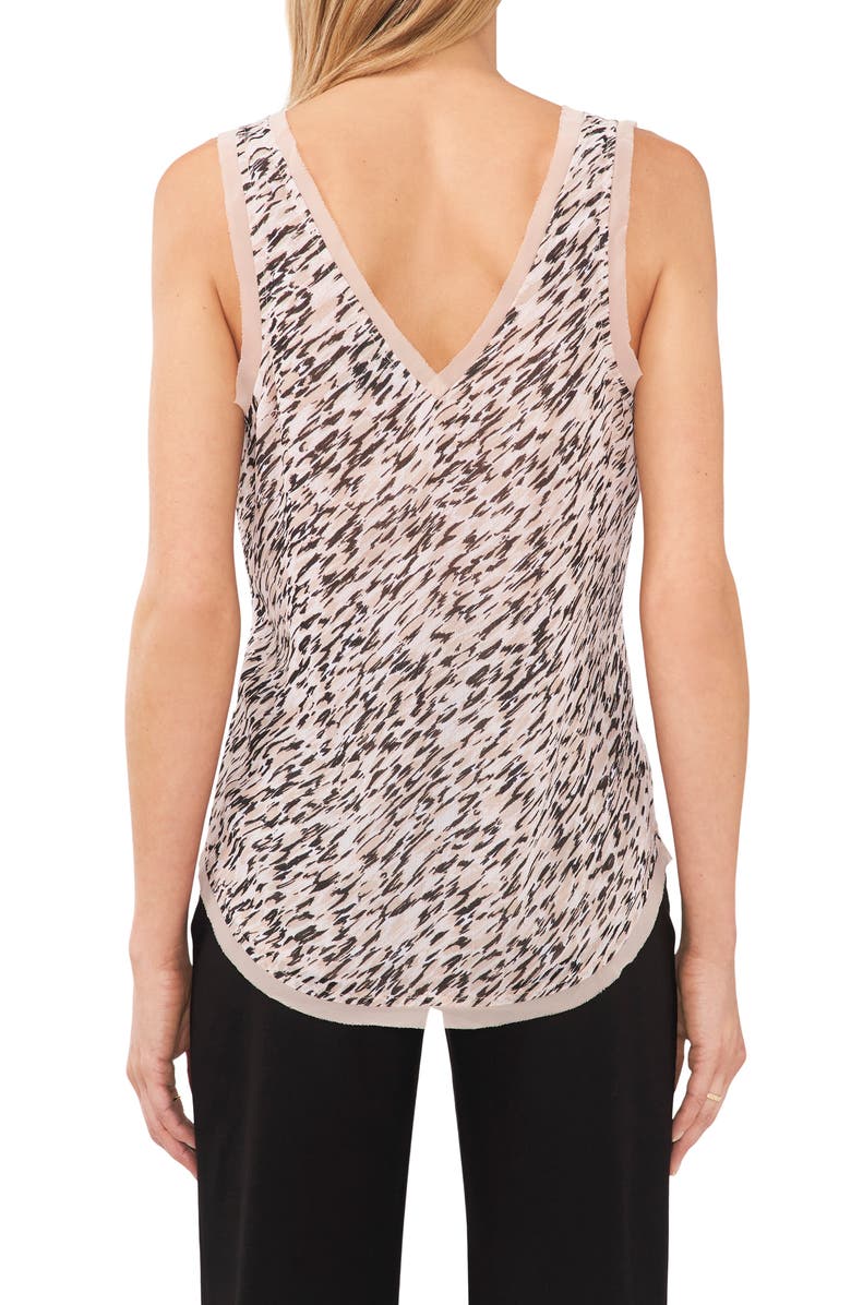 Halogen<sup>®</sup> Printed Raw Edge Tank, Alternate, color,