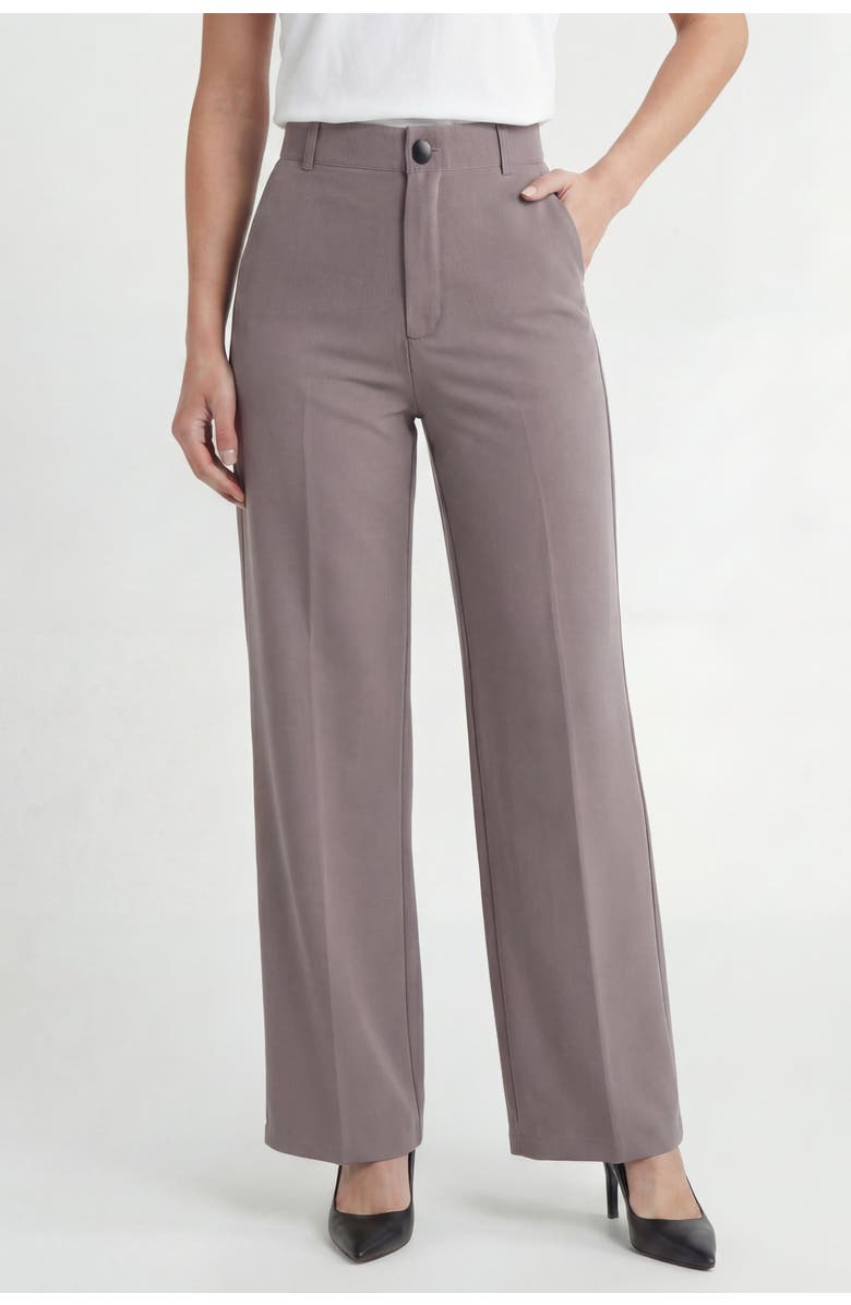 Solomon & Sage Classic Organic Wide Leg Pants, Alternate, color, Rose-Gray