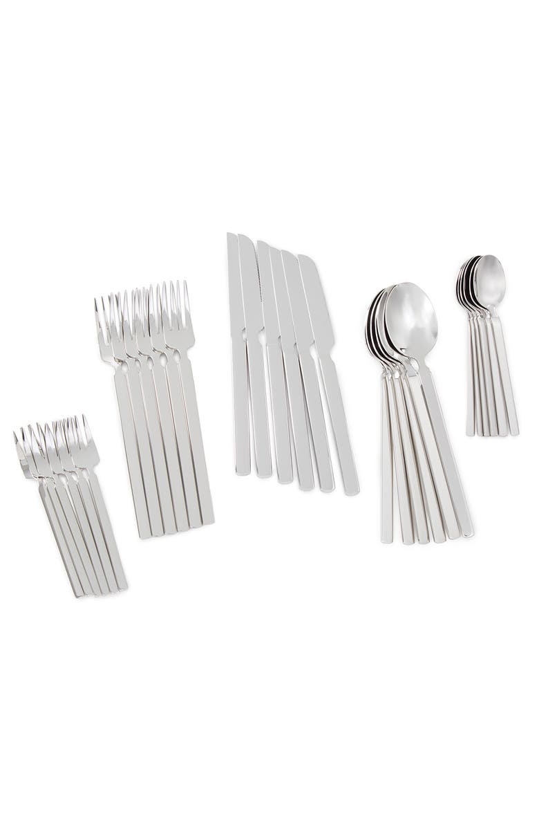 BergHOFF Elegant Stainless Steel 75-Piece Flatware Set, Main, color, Silver