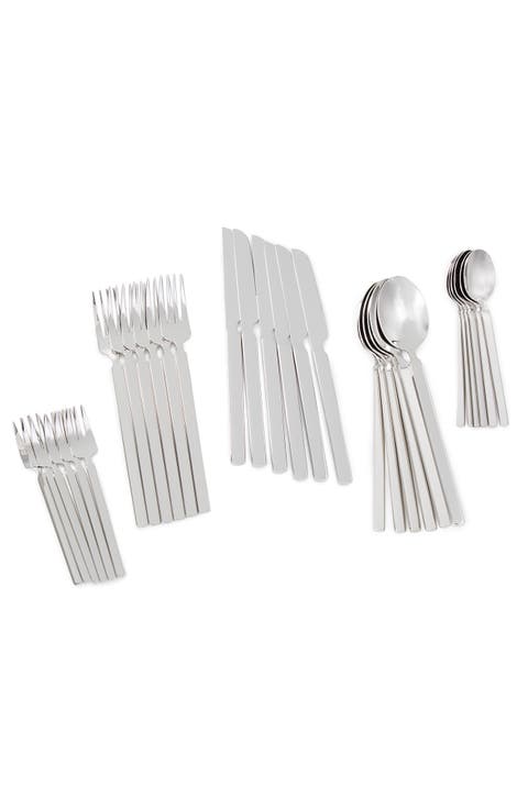 Elegant Stainless Steel 75-Piece Flatware Set
