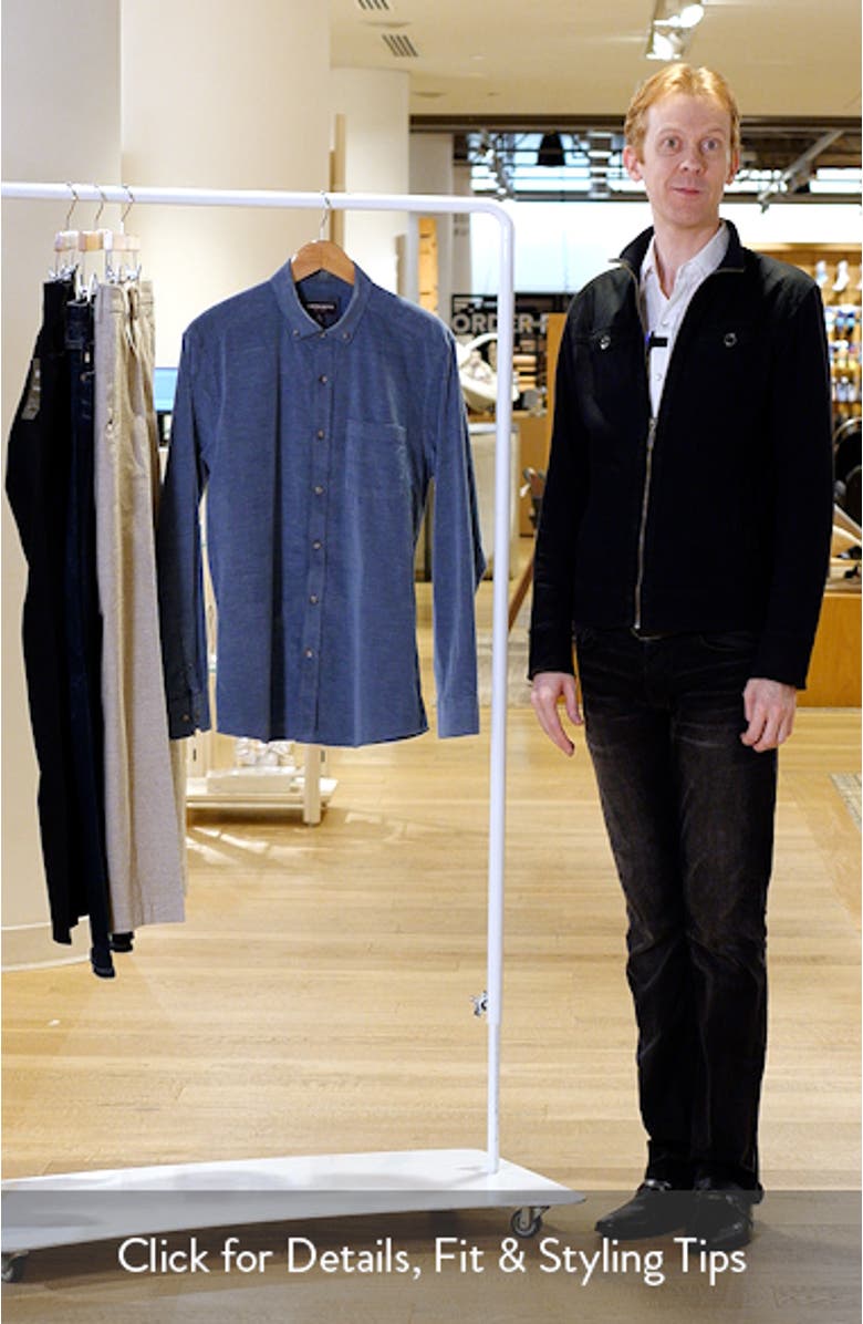 Textured Corduroy Button-Down Shirt, sales video thumbnail