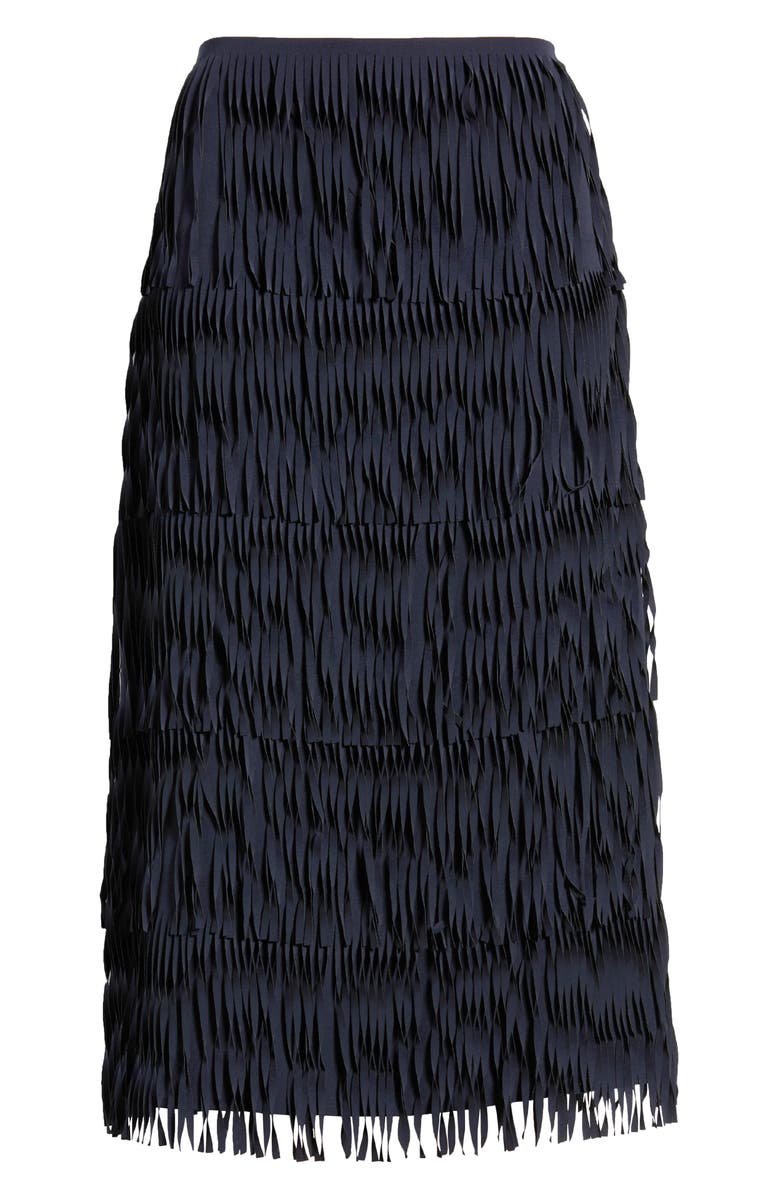 Elie Tahari The Tilda Fringe A-Line Skirt, Alternate, color,