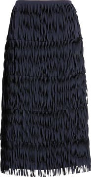 Elie Tahari The Tilda Fringe A-Line Skirt