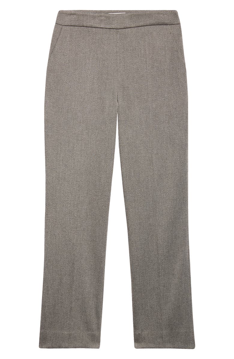 ST. JOHN Emma Mélange Stretch Twill Crop Pants, Alternate, color, Medium Grey Melange