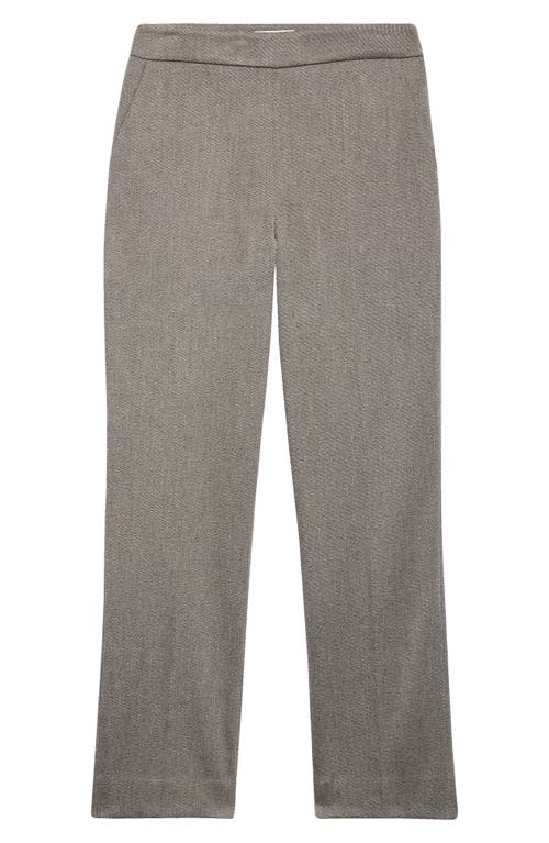 St John St. John Emma Mélange Stretch Twill Crop Pants In Gray