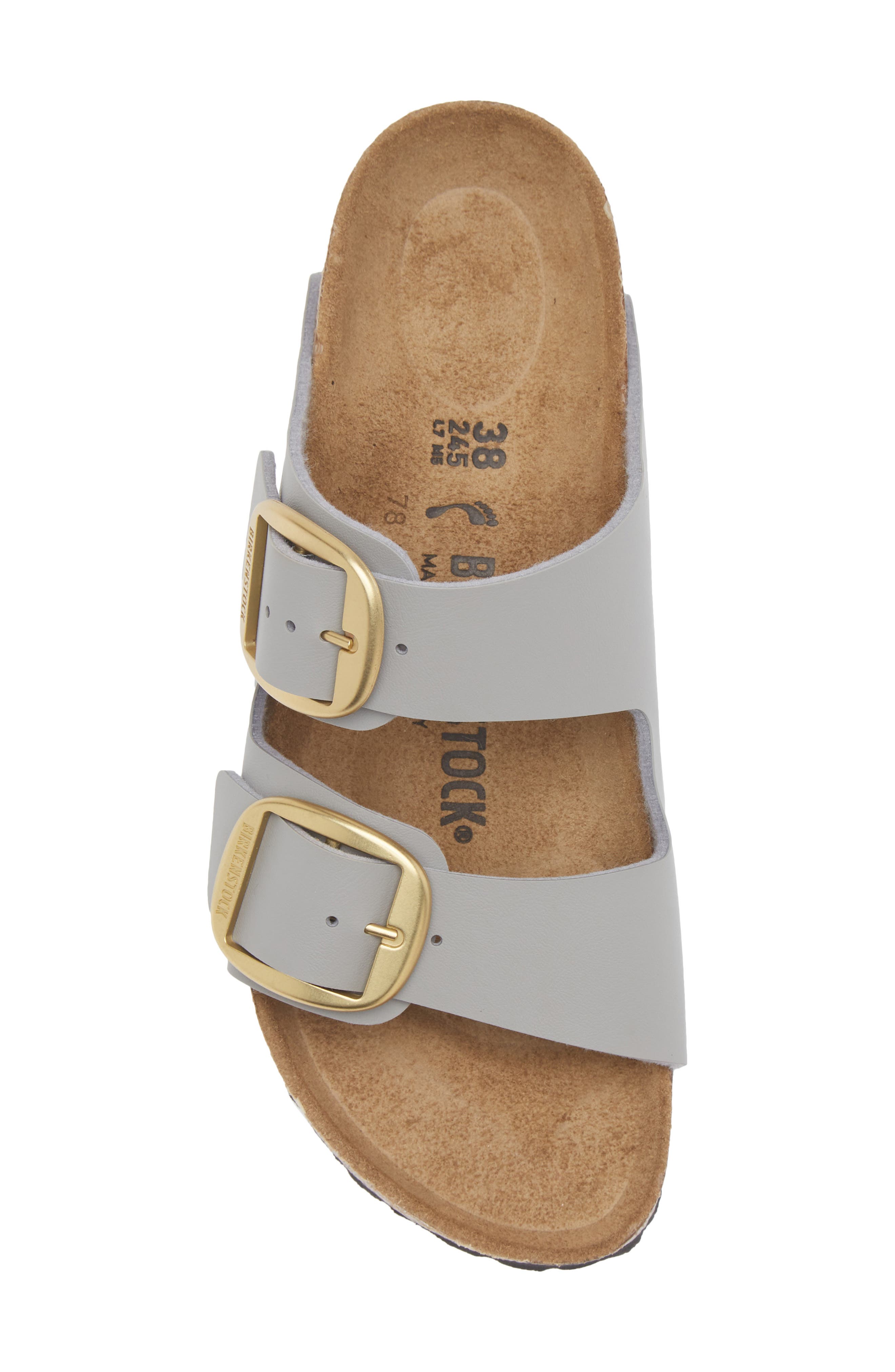Birkenstock Arizona Big Buckle Slide Sandal, Alternate, color, Stone Coin