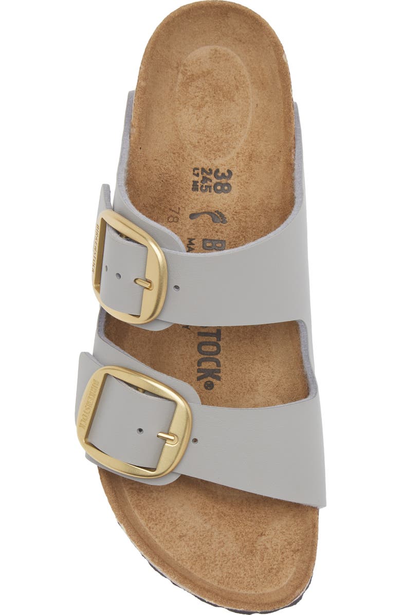 Birkenstock Arizona Big Buckle Slide Sandal, Alternate, color, Stone Coin