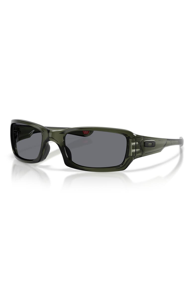 Fives Squared 54mm Rectangle Sunglasses, Alternate, color, OLIVE INK / GREY