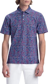 Bugatchi OoohCotton® Scatter Print Polo