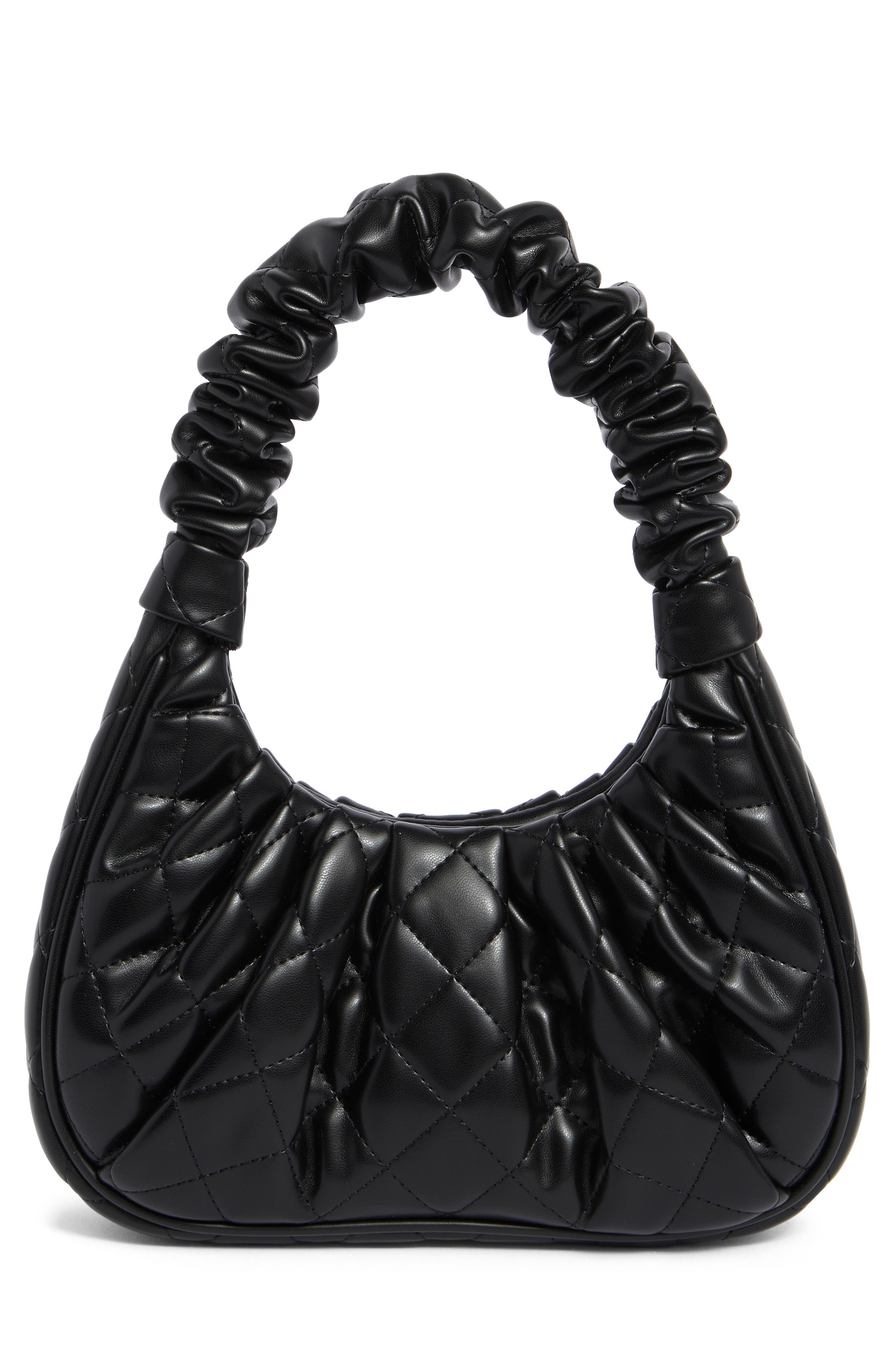 JW PEI Gabbi Rhombus Ruched Quilted Faux Leather Handbag, Alternate, color, 