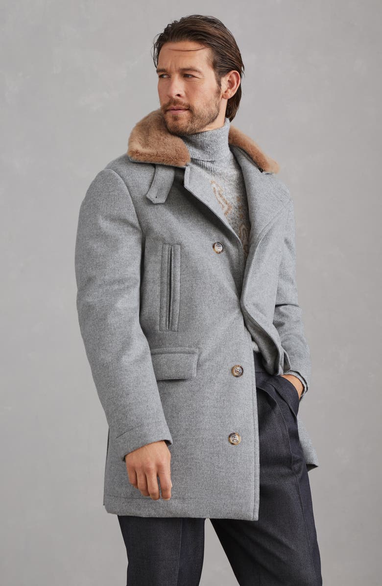 Brunello Cucinelli Cashmere beaver coat, Alternate, color, 