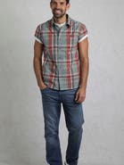 Weird Fish Judd Short Sleeve Check Shirt