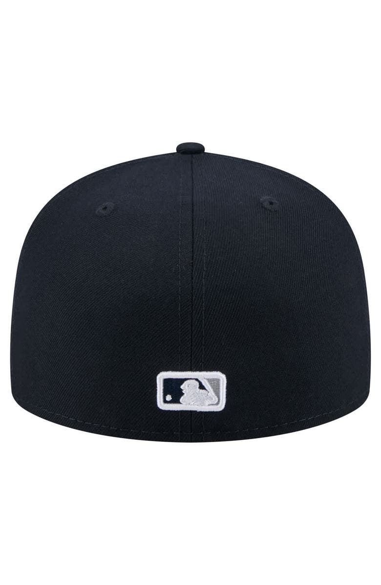 New Era Men's New Era Navy New York Yankees Yarn Stitch 59FIFTY Fitted Hat, Alternate, color, 