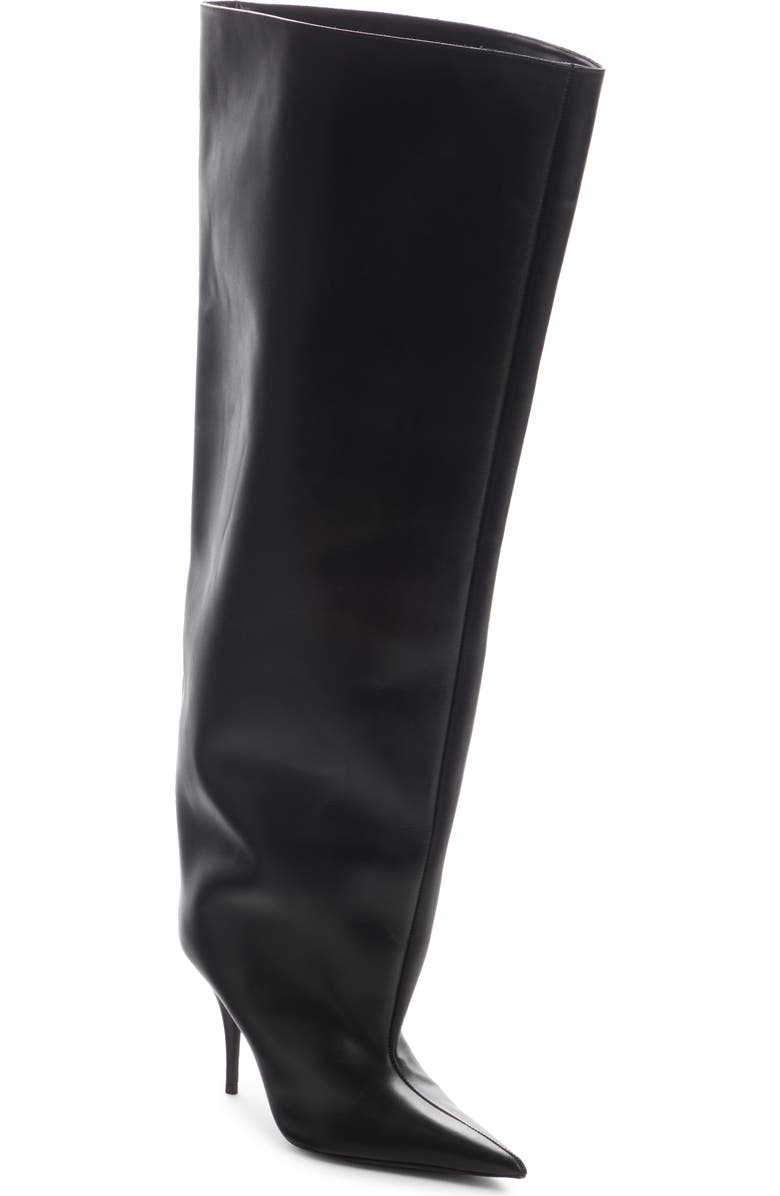 Balenciaga Waders Wide Shaft Pointed Toe Boot, Main, color,