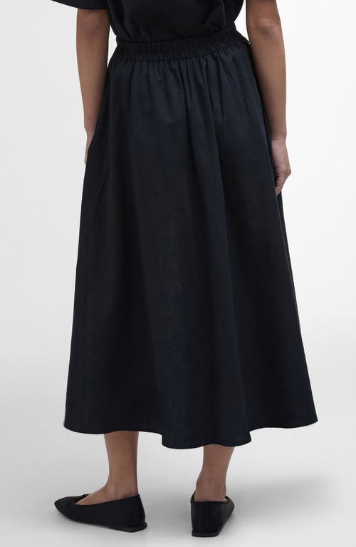 Barbour Elsie Midi Skirt In Black