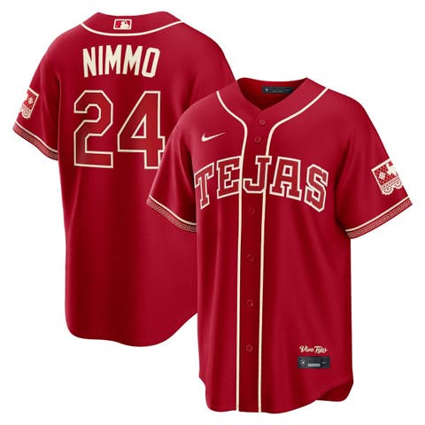 Men's Nike Brandon Nimmo Red Texas Rangers 2026 City Connect Stadium Jersey