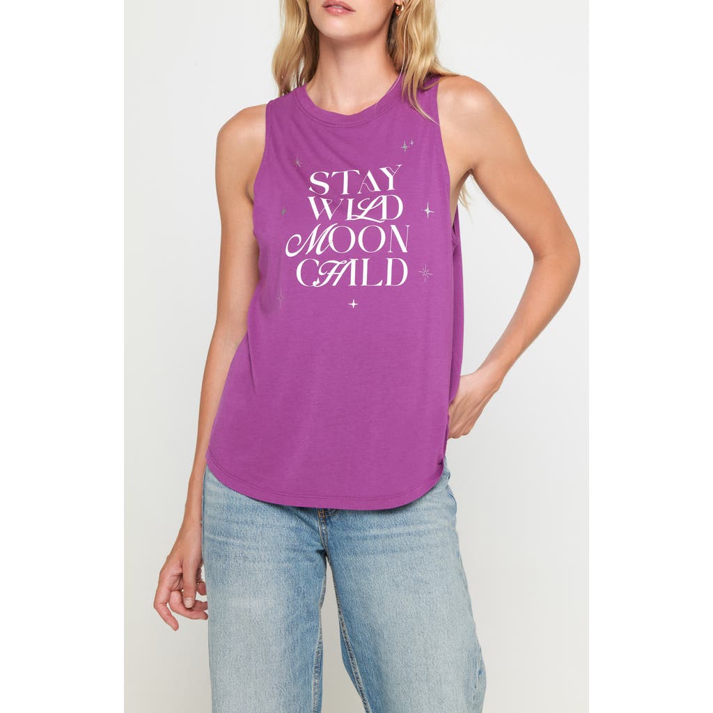 Spiritual Gangster Wild Moon Child Jade Tank In Purple
