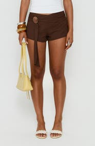 Princess Polly Florana Belted Mini Shorts