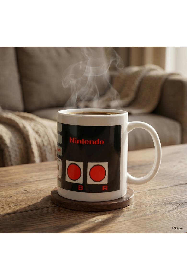11 oz Nintendo NES Controller Wrap Ceramic Mug, Alternate, color, Multicolored