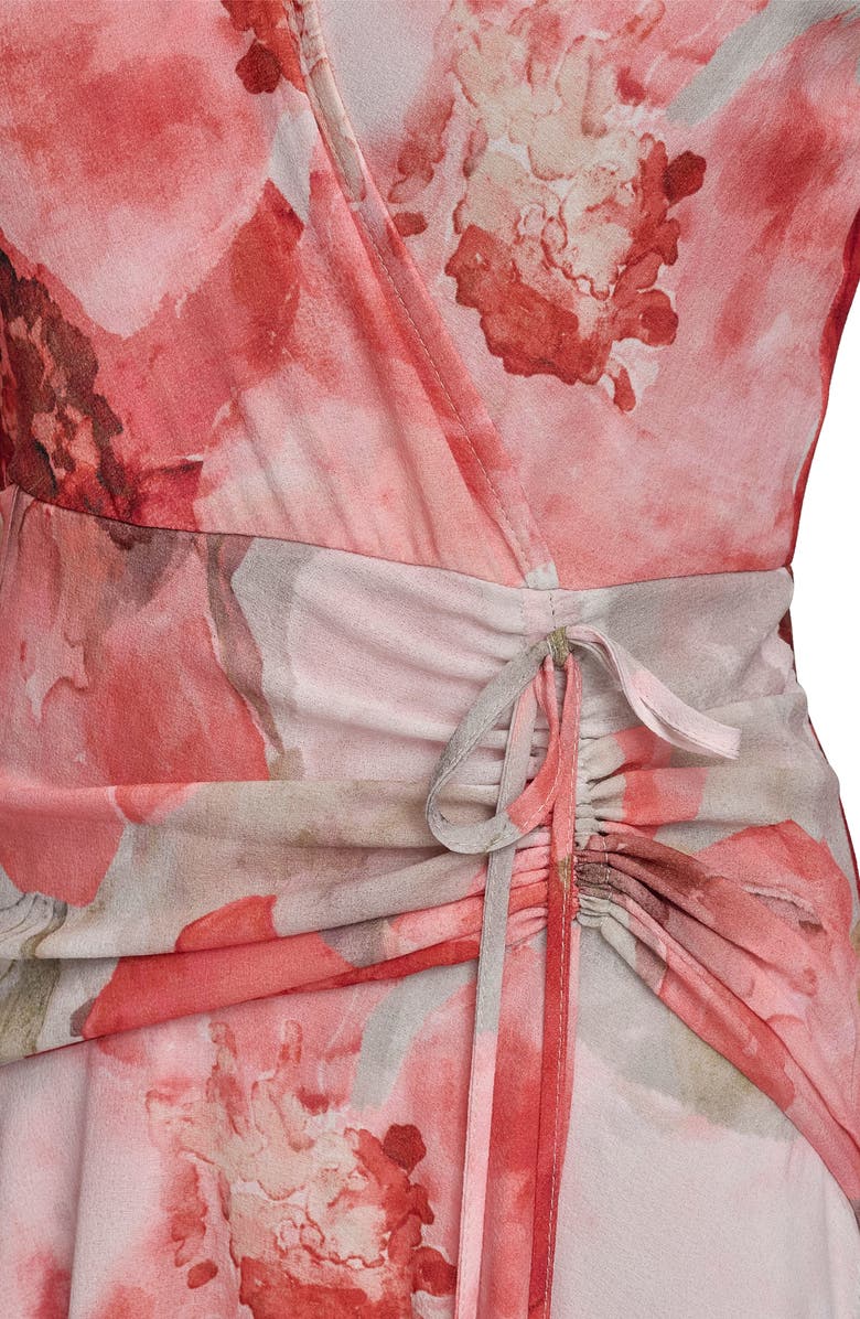 Donna Karan New York Floral Midi Dress, Alternate, color, 