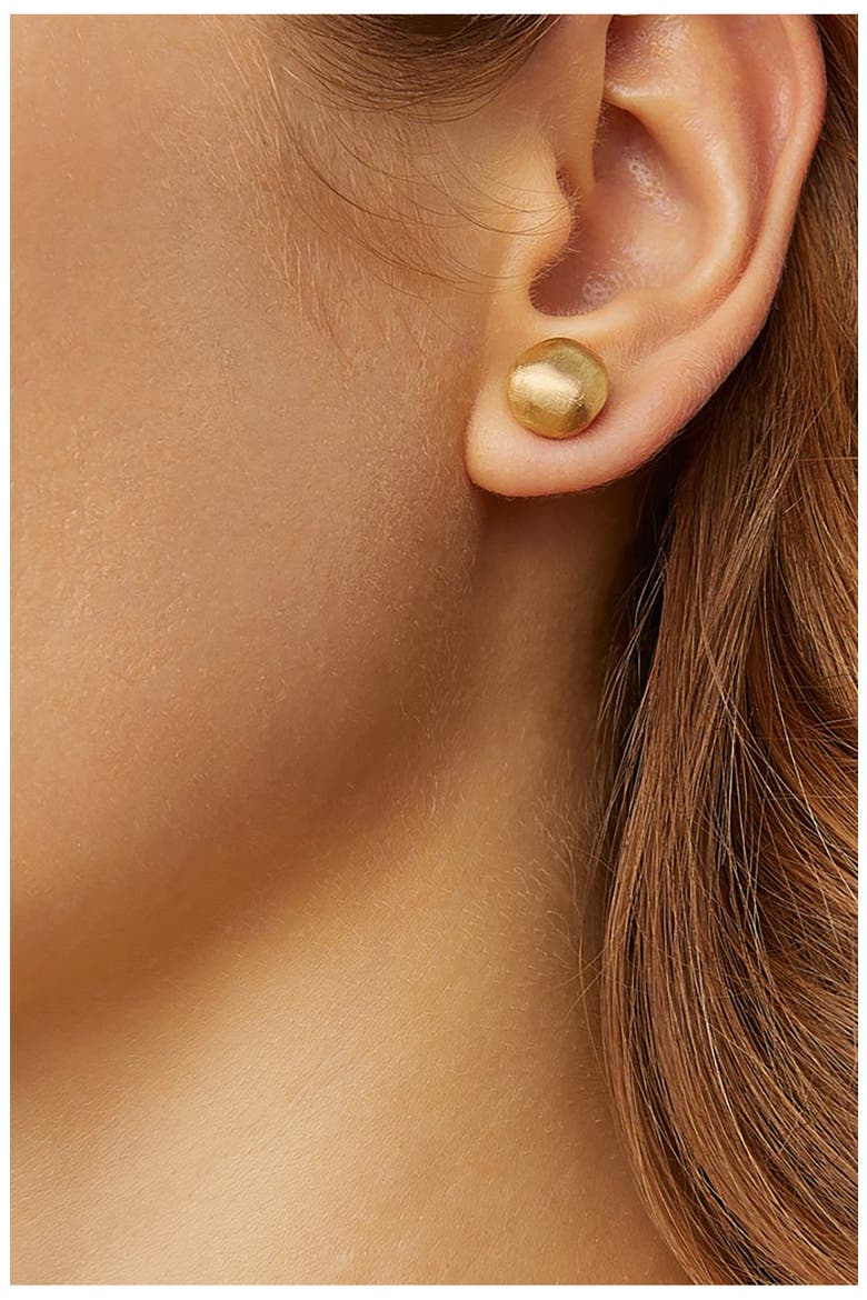 Africa Gold Nugget Earrings, Alternate, color, GOLD