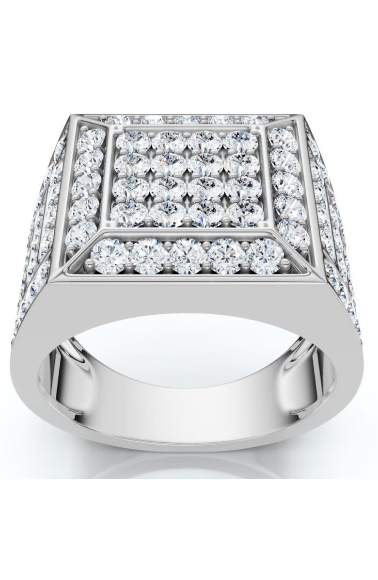 Bliss Diamond Men's 3Ct Square Diamond Fashion Pinky Ring 10k Gold Lab Grown, Alternate, color, 
