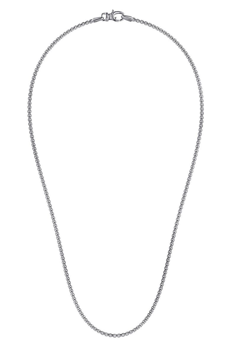 Men's Facets Sterling Silver Chain Necklace, Alternate, color, STERLING SILVER