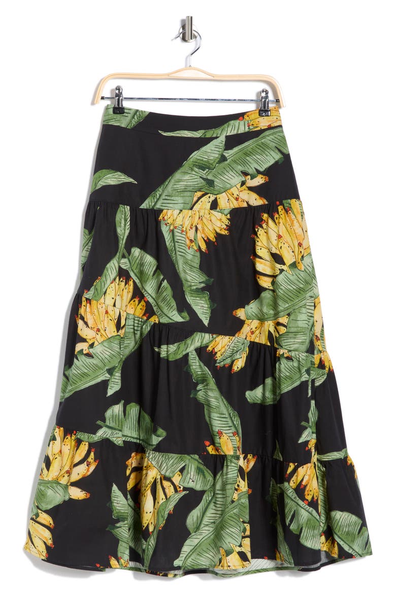 Paraso Print Poplin Midi Skirt, Alternate, color, EST PARASO