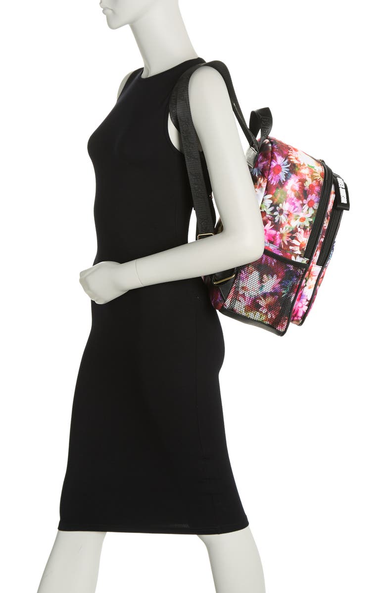 Betsey Johnson Printed Nylon Backpack, Alternate, color,