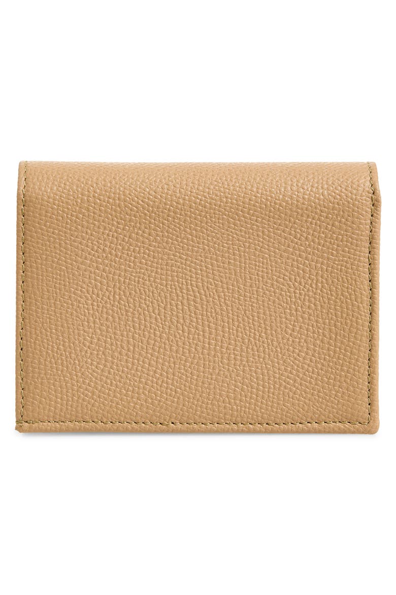 VLOGO Signature Leather Wallet, Alternate, color, ROSE SAND