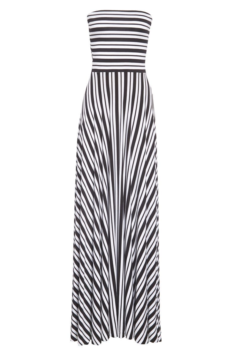 Felicity & Coco Stripe Strapless Maxi Dress, Alternate, color,