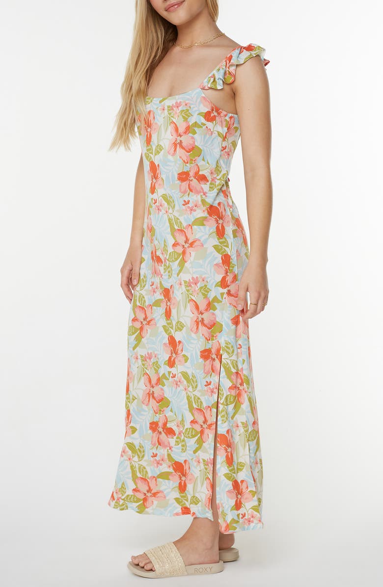 Roxy Daydreamer Floral Maxi Sundress, Alternate, color, Tigerlily Secret Beach Print